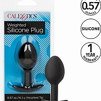 Анальная пробка из силикона Weighted Silicone Plug