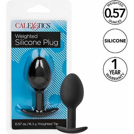 Анальная пробка из силикона Weighted Silicone Plug