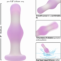 Анальная пробка с вибрацией Lavender Haze Bulb Probe