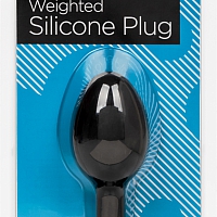 Анальная пробка из силикона Weighted Silicone Plug