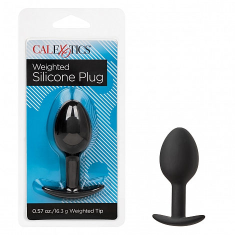 Анальная пробка из силикона Weighted Silicone Plug