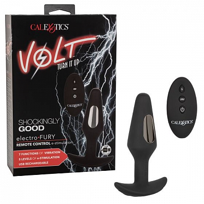 Анальная пробка с электростимуляцией Volt Electro-Fury, 12,7 см