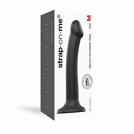 Фаллоимитатор гнущийся Strap-On-Me Dildo Dual Density Semi-Realistic M, 18 см