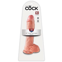 Фаллоимитатор King Cock 10" Cock with Balls