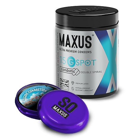 Презервативы Maxus G spot, двойная спираль, 15 шт