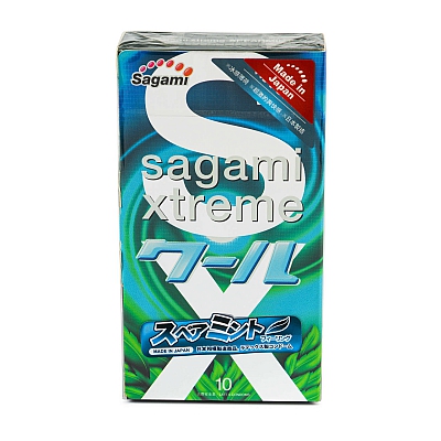 Презервативы Sagami Xtreme Mint, 10 шт