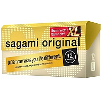 Презервативы Sagami Original 002 Extra Large полиуретановые, увеличенного размера 12 шт.