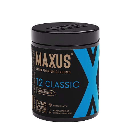 Презервативы в железном кейсе, классические X-Edition, MAXUS Classic 12 шт