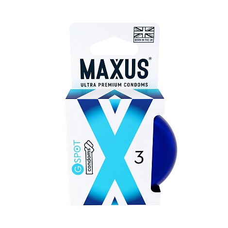 Презервативы двойная спираль Maxus G Spot, 3 шт