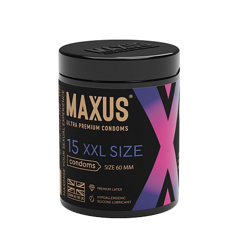 Презервативы MAXUS XXL, с увеличенным размером, X-Edition, 15 шт