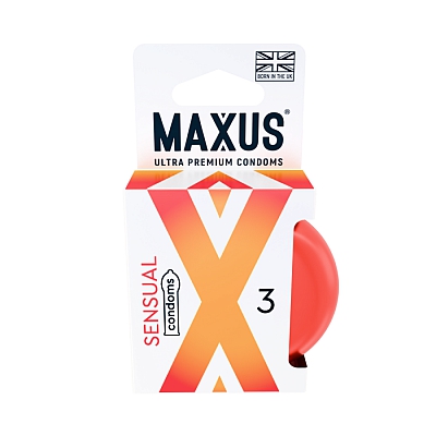 Презервативы анатомические Maxus Sensual, 3 шт