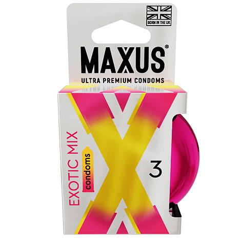 Презервативы MAXUS Exotic Mix, ароматизированные, 3 шт