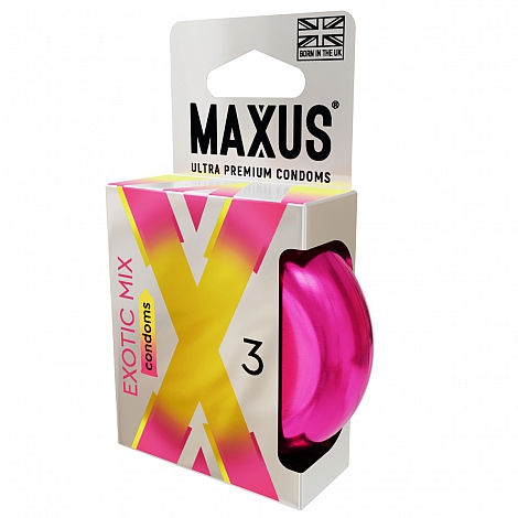 Презервативы MAXUS Exotic Mix, ароматизированные, 3 шт