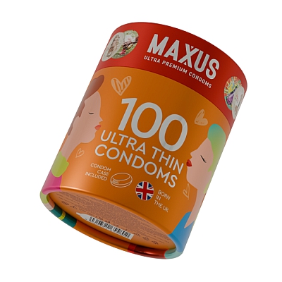 Презервативы MAXUS Ultra Thin, ультратонкие, 100 шт