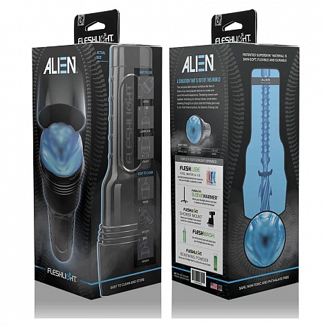 Мастурбатор Fleshlight Freaks Alien Blue Metallic