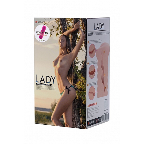 Мастурбатор с вибрацией Lady Auto от Kokos