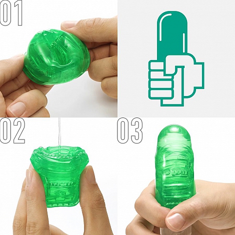 Мастурбатор для двоих Tenga Uni Emerald