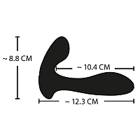 Вибратор черный с электростимуляцией XouXou E-Stim G&P-Spot