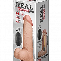 Вибратор-реалистик из киберкожи Real Standard, 17,5 см