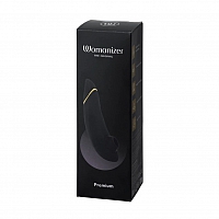 Бесконтактный клиторальный стимулятор черный Womanizer Premium