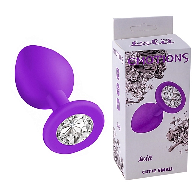 Анальная пробка Emotions Cutie Small Purple clear